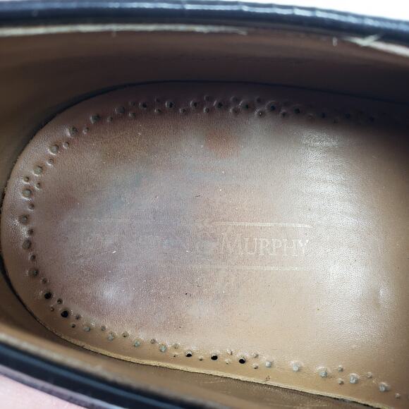 Johnson Murphy Mens Size 11 Optima Burgundy Leather Formal Dress Wingtip Shoes main image 4